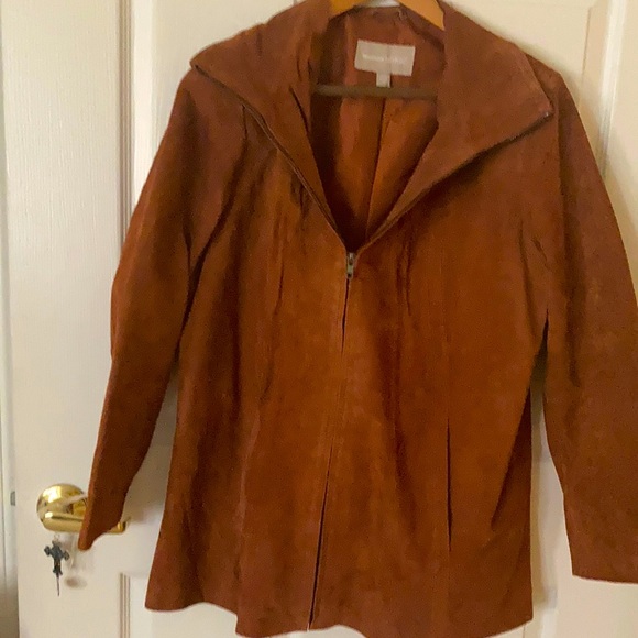 Woman Within Jackets & Blazers - NWOT women’s genuine suede jacket